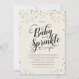 BABY SPRINKLES CONFETTI INVITATIE KAART