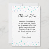Baby Sprinkles Neutral Baby shower Dank je kaart (Voorkant)