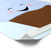 Baby sprintbanner in vervagen poster (Hoek)