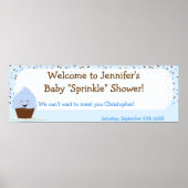 Baby sprintbanner in vervagen poster (Voorkant)