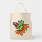 Baby sproeier en zonnebloem door Carrie Michael Tote Bag (Voorkant)