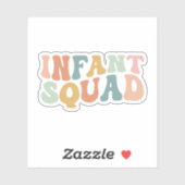 Baby Squad, Baby-leraar, dagdocent Sticker (Vel)