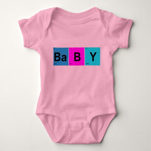 BaBY Squares from the Periodic Table of Elements Romper (Voorkant)