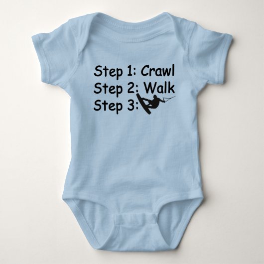 Baby Stappen om shirt in te schakelen (Voorkant)