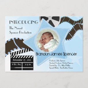 Baby Star is Born Blue Aankondiging