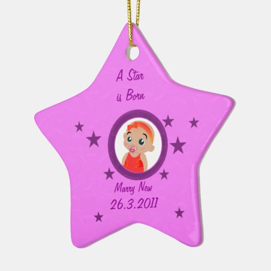 Baby Star Ornaments Keramisch Ornament (Links)