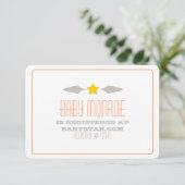 BABY STAR REGISTRY CARD-BABY SHOWER KAART (Staand voorkant)
