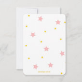 BABY STAR REGISTRY CARD-BABY SHOWER KAART (Achterkant)