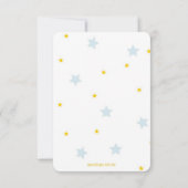 BABY STAR REGISTRY CARD-BABY SHOWER RSVP KAARTJE (Achterkant)