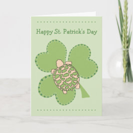Baby Star Tortoise St Patrick's Day Kaart