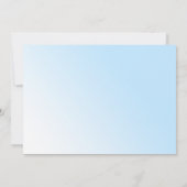 Baby Star wordt blauw geboren Aankondiging (Achterkant)