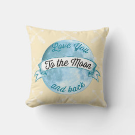 Baby Stat Love You to Moon Arrow Pattern Kussen