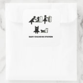 Baby Station Square Sticker wijzigen (Tas)