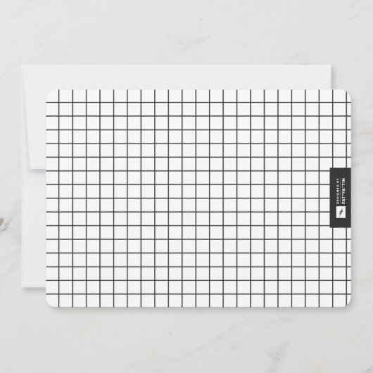 Baby Stats Monogram Blauwe Kleur Blokken Foto Gebo Aankondiging (Achterkant)