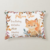Baby stats schattig baby fox herfst thema geperson accent kussen (Voorkant)