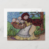 Baby Stealing Crone Oekraïense volkskunst Briefkaart (Voorkant / Achterkant)