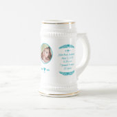 Baby Stein Baby Foto Geboortestatistieken en gedic Bierpul (Voorkant rechts)