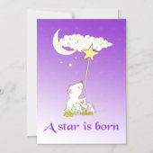 Baby ster is geboren! magnetische uitnodiging (Voorkant)