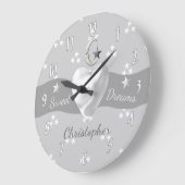 Baby sterren en maan met een naam grote klok (Hoek)