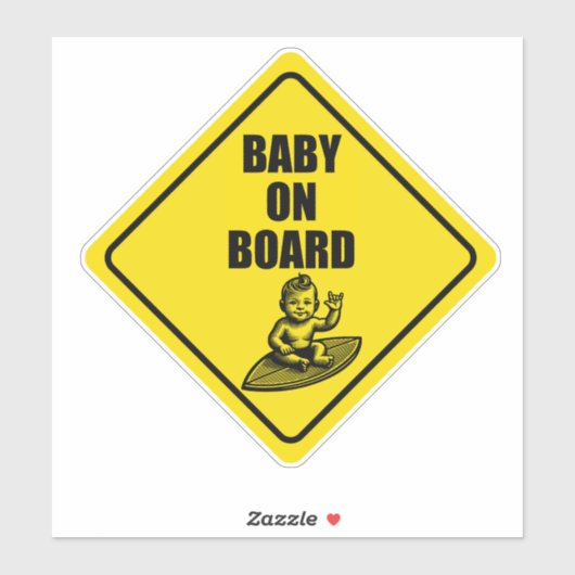 Baby Sticker aan boord (Vel)
