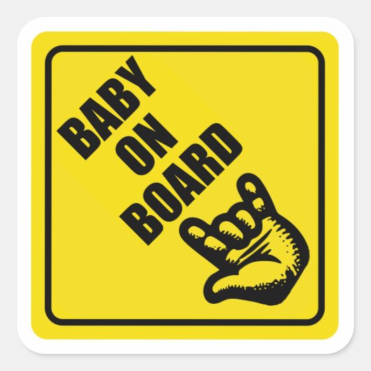 Baby Sticker aan boord (Voorkant)
