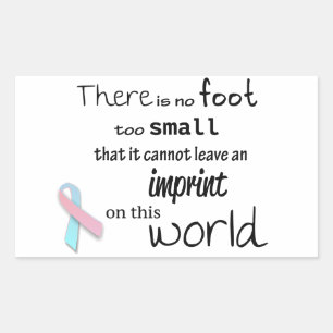 Baby-stickers voor verliesbewustzijn rechthoekige sticker