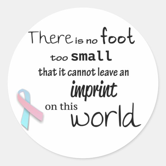 Baby-stickers voor verliesbewustzijn ronde sticker (Voorkant)