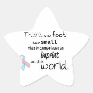 Baby-stickers voor verliesbewustzijn ster sticker