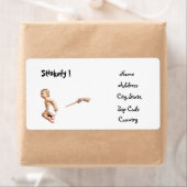 Baby Stinkefy!-adreslabel Etiket (Insitu)