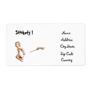 Baby Stinkefy!-adreslabel Etiket