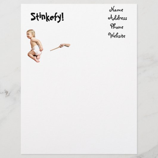 Baby Stinkefy! Briefhoofd (Voorkant)