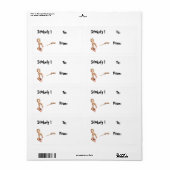 Baby Stinkefy! - Kerst label (Full Sheet)