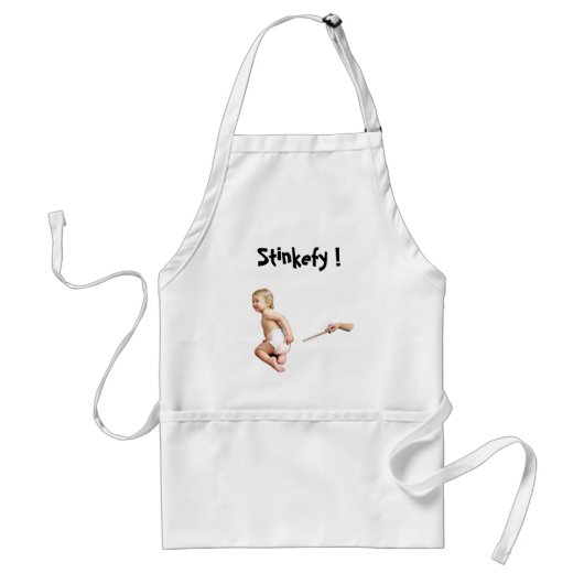 Baby Stinkefy!-schort Standaard Schort (Voorkant)