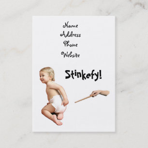 Baby Stinkefy!-visitekaartjes Visitekaartje