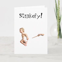 Baby Stinkefy!-wenskaart Kaart