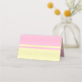 Baby Stork Baby Meisje Baby shower Plaatskaartje (Achterkant)