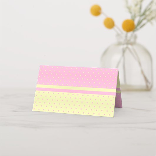 Baby Stork Baby Meisje Baby shower Plaatskaartje (Achterkant)