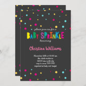 Baby Strooi Confetti Kleurrijke Stippen Regenboog  Kaart (Voorkant / Achterkant)