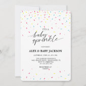 Baby Strooi Geslachtsneutrale Kleurrijke Confetti Kaart (Voorkant)