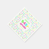 Baby Strooi Kleurrijke Regenboog Sprinkles Douche Servet (Hoek)