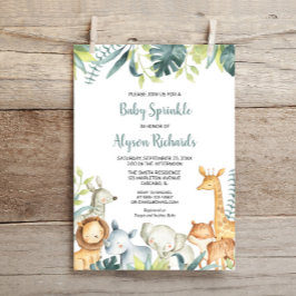 Baby Strooi Leuke Safari Dieren Genderneutraal Kaart