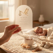 Baby Strooi minimum waterverf baby shower Acryl Uitnodigingen