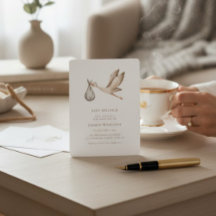 Baby Strooi minimum waterverf baby shower