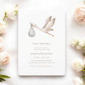 Baby Strooi minimum waterverf baby shower Kaart