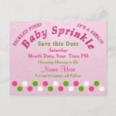 Baby Strooi Party Ideeën, Sla de Date Post Kaart (Voorkant)