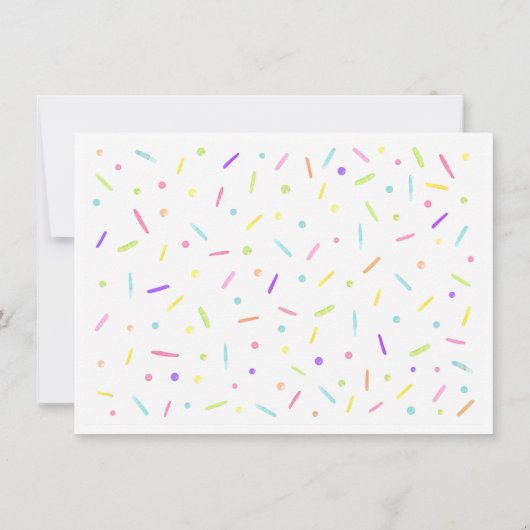 Baby Strooi Roze Paarse Goud Dank u Bedankkaart (Achterkant)