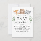 Baby Strooidouche Woodland Eucalyptus groen Kaart (Voorkant)