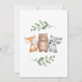 Baby Strooidouche Woodland Eucalyptus groen Kaart (Achterkant)