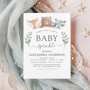 Baby Strooidouche Woodland Eucalyptus groen Kaart