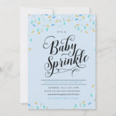BABY STROOIT CONFETTI UITNODIGING (Voorkant)